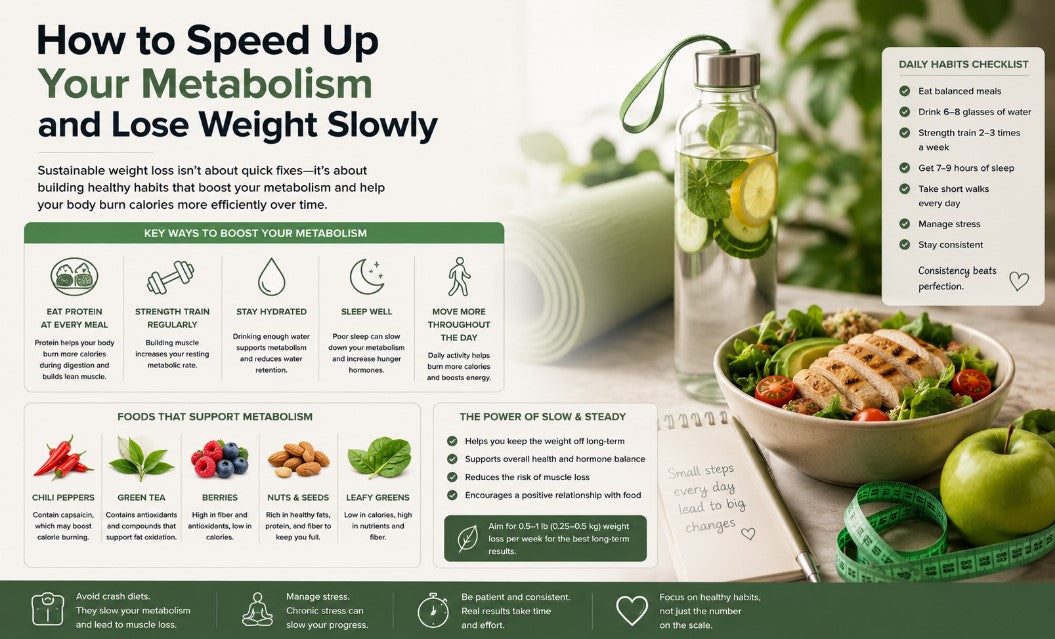 How to Speed Up Your Metabolism and Lose Weight Slowly