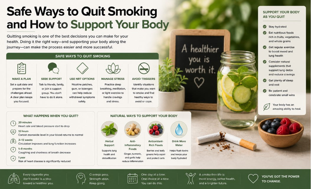 Safe Ways to Quit Smoking and How to Support Your Body