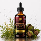 Wormwood & Black Walnut Tincture - Drops for Digestive Support and Gut Health