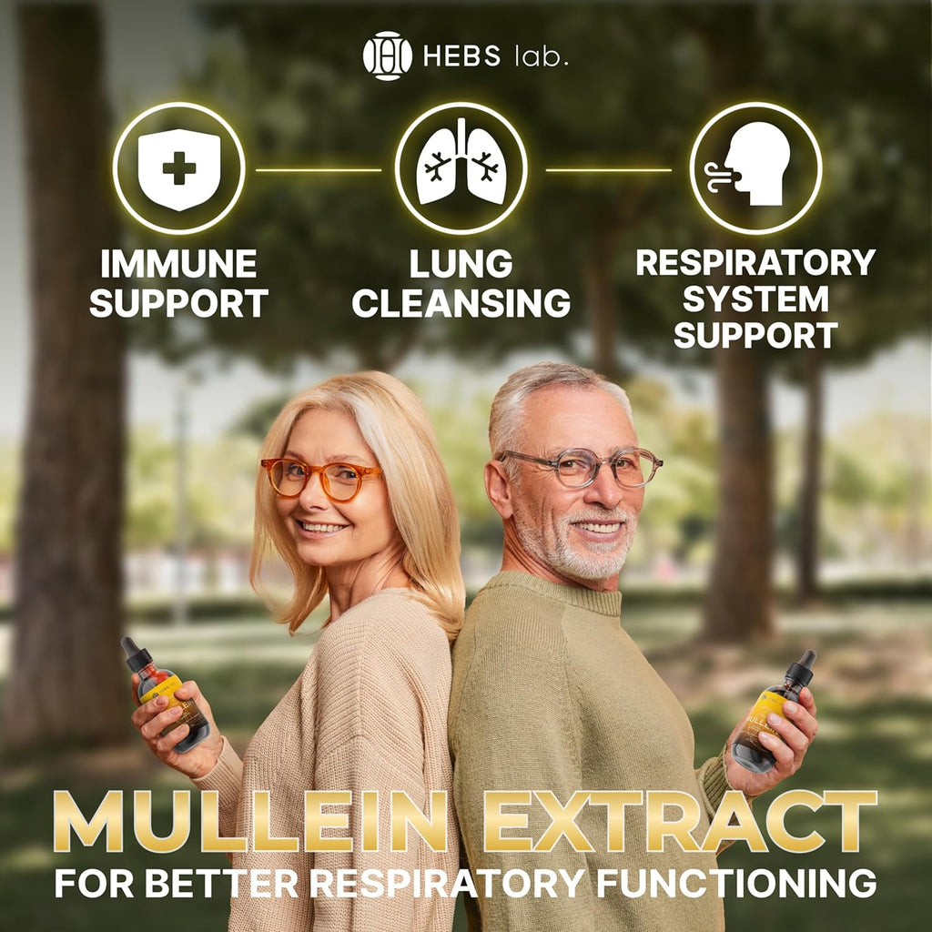 Mullein Leaf Extract - Supplement for Lung Health & Respiratory Support