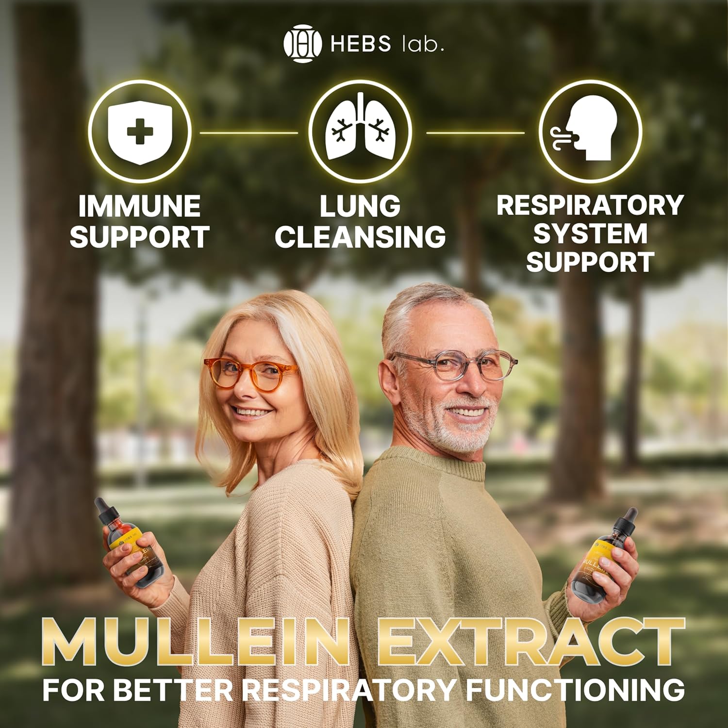 Mullein Leaf Extract - Supplement for Lung Health & Respiratory Support