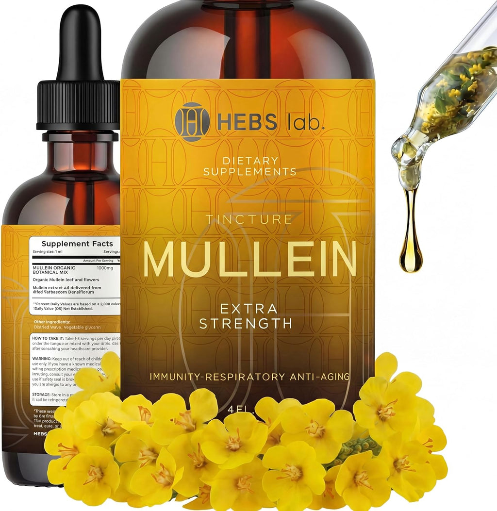 Mullein Leaf Extract - Supplement for Lung Health & Respiratory Support