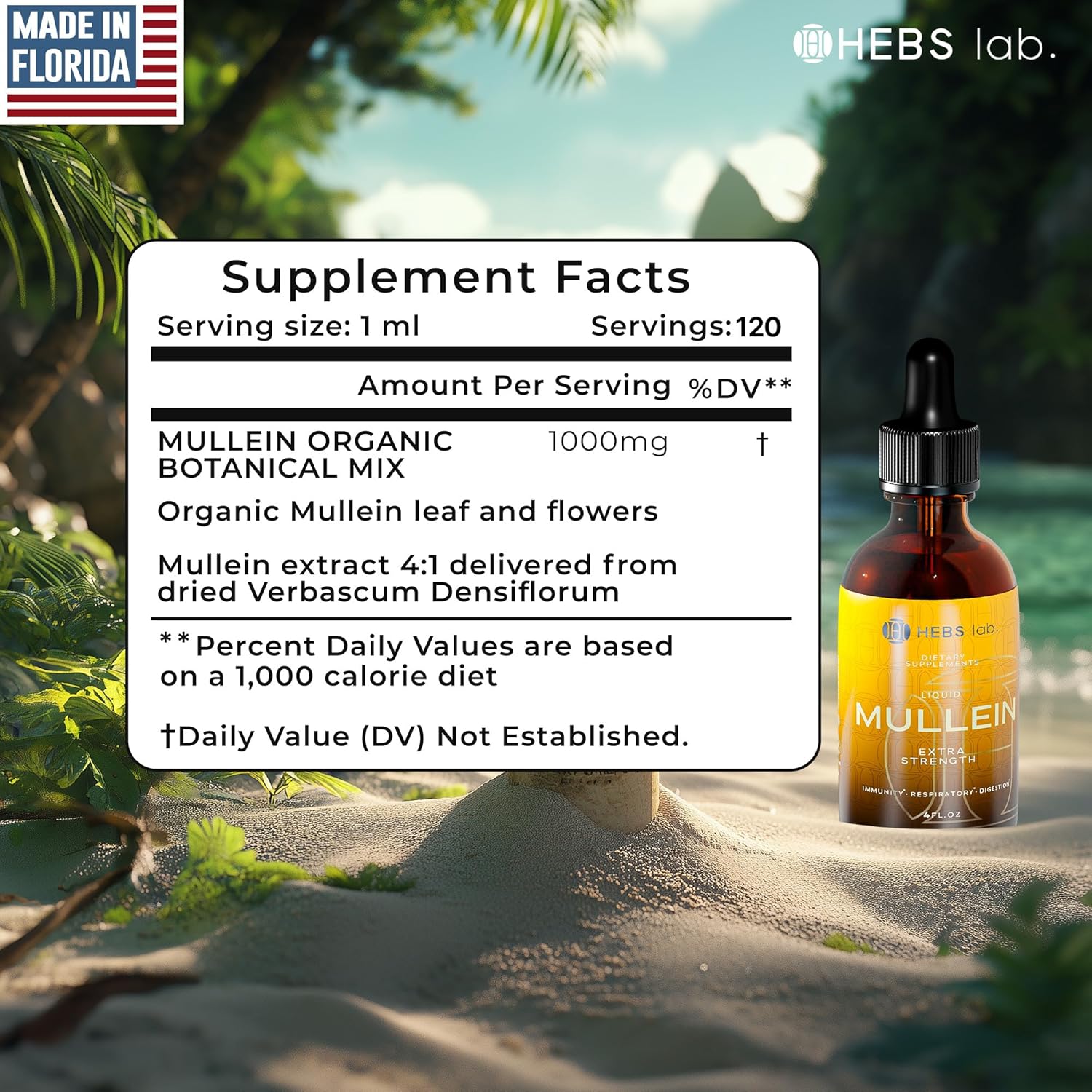 Mullein Leaf Extract - Supplement for Lung Health & Respiratory Support