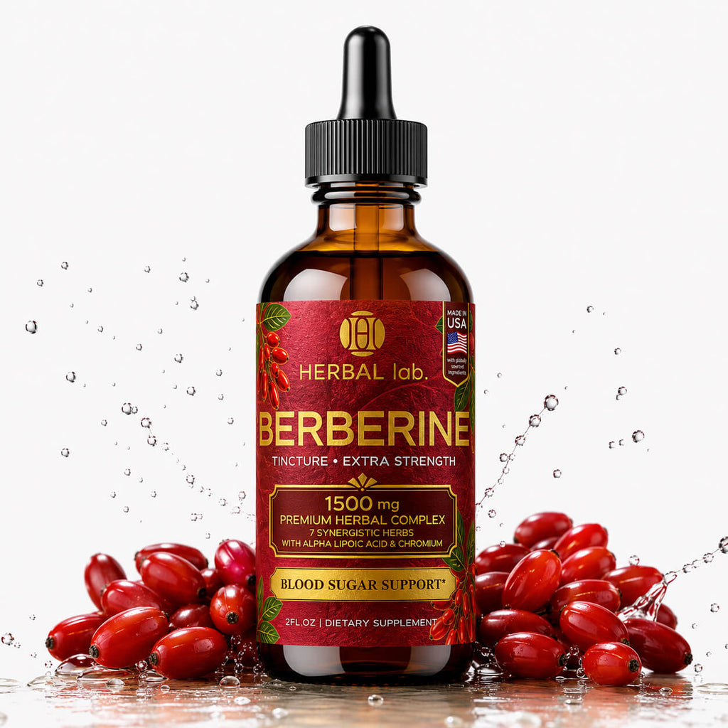 Berberine Liquid Drops with Alpha Lipoic Acid – 1500mg – Extra Strength Tincture