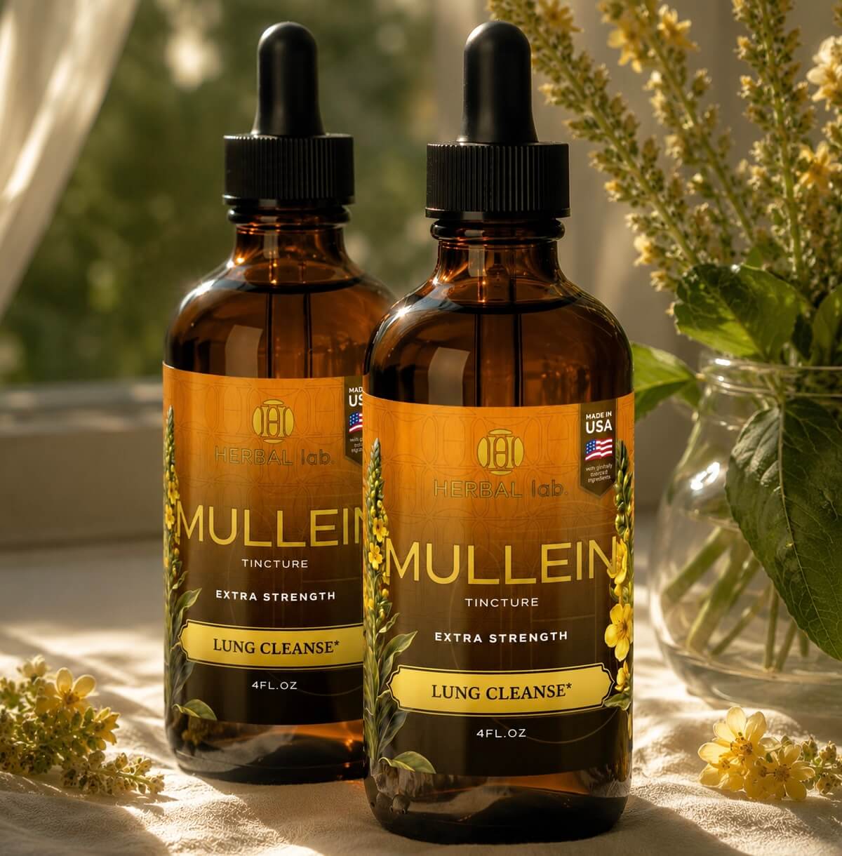 Mullein Leaf Extract - Supplement for Lung Health & Respiratory Support