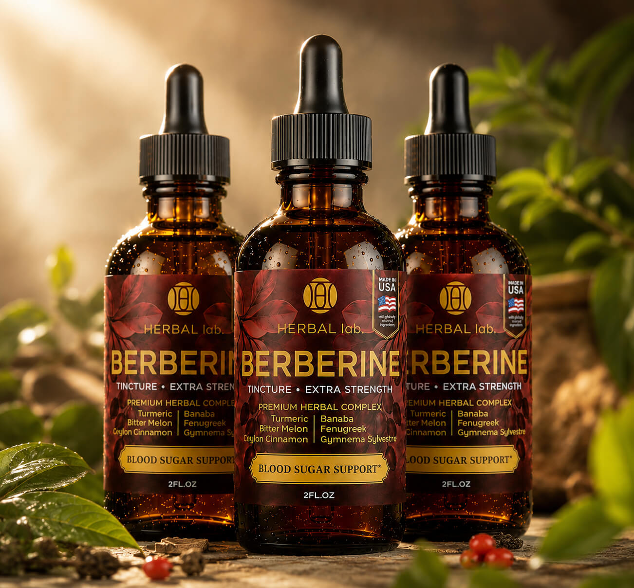 Berberine Liquid Drops - 1800mg - Extra Strength Tincture