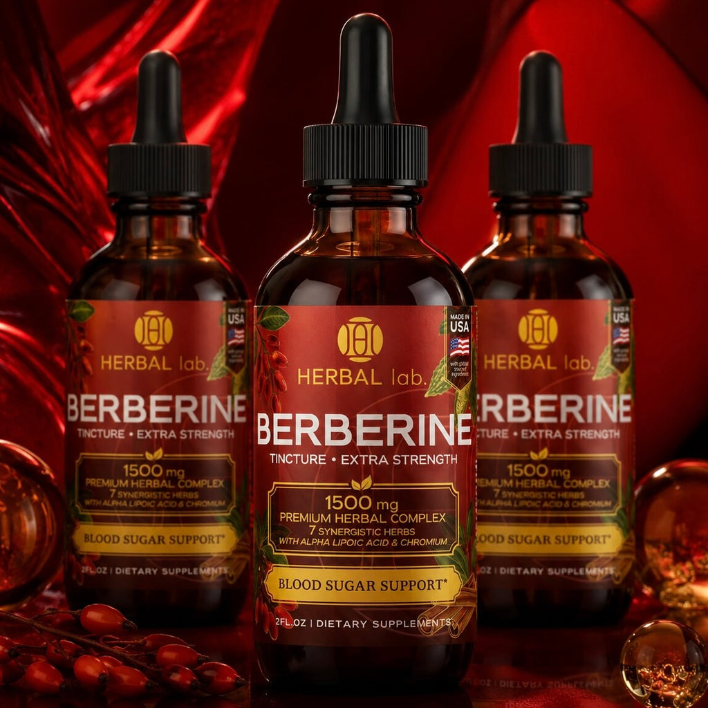 Berberine Liquid Drops with Alpha Lipoic Acid – 1500mg – Extra Strength Tincture