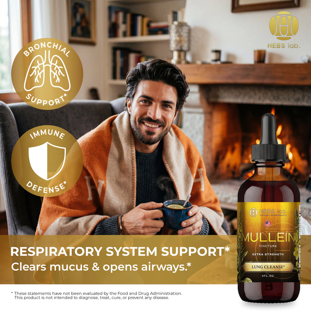 Mullein Leaf Extract - Supplement for Lung Health & Respiratory Support