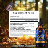 Lion's Mane Tincture - Premium Mushroom Extract Drops