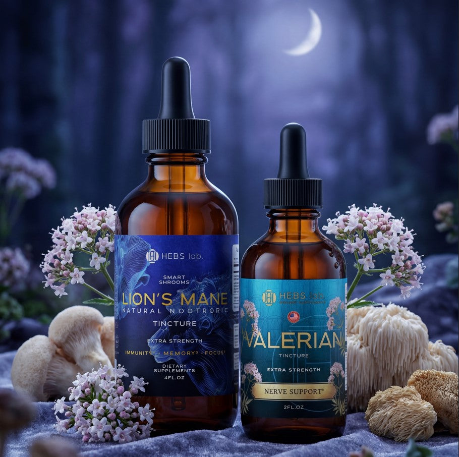 Valerian Root + Lion's Mane — Deep Sleep & Healthy Mind Bundle