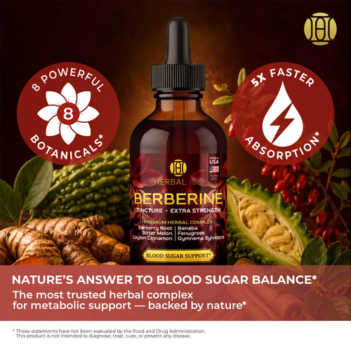 Berberine Liquid Drops - 1800mg - Extra Strength Tincture