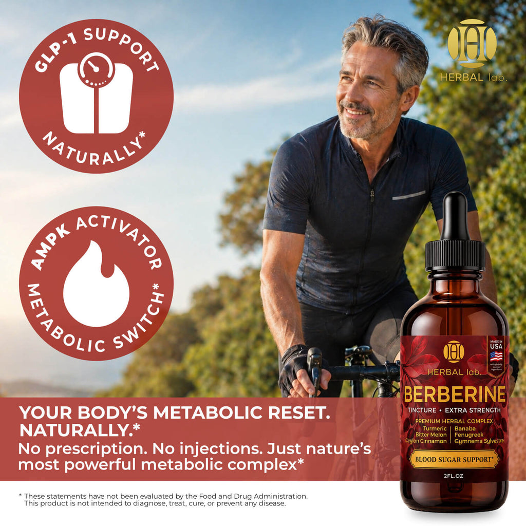 Berberine Liquid Drops - 1800mg - Extra Strength Tincture
