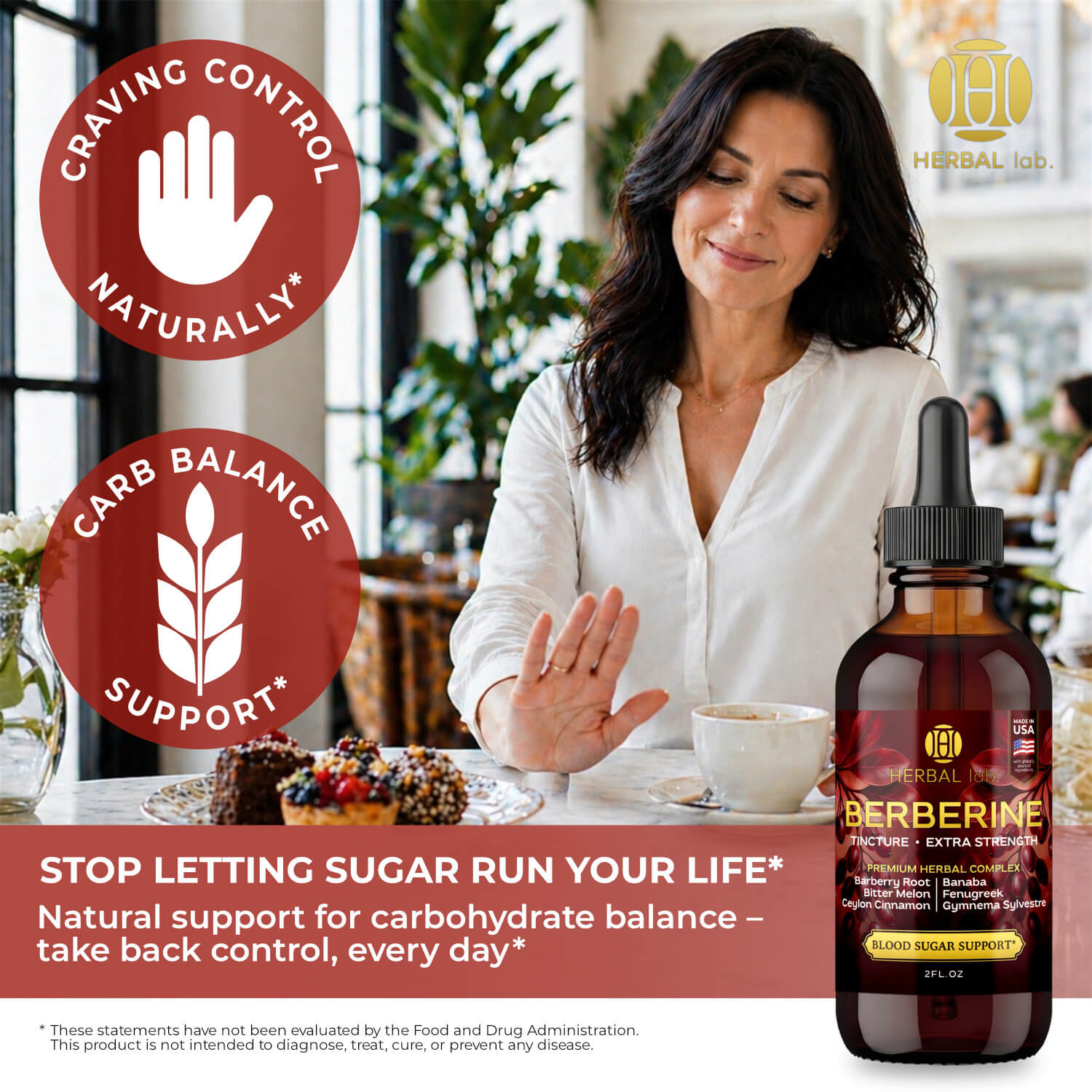 Berberine Liquid Drops - 1800mg - Extra Strength Tincture