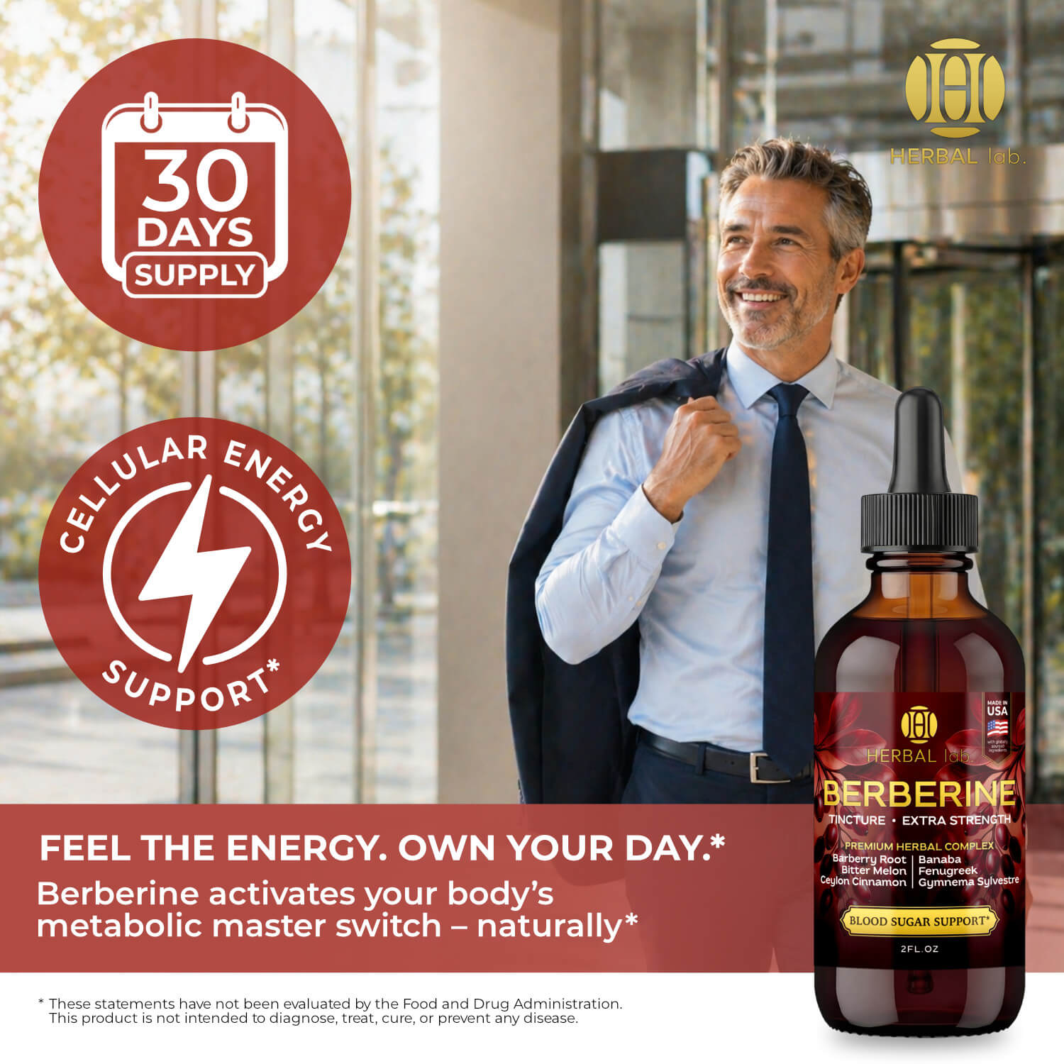 Berberine Liquid Drops - 1800mg - Extra Strength Tincture