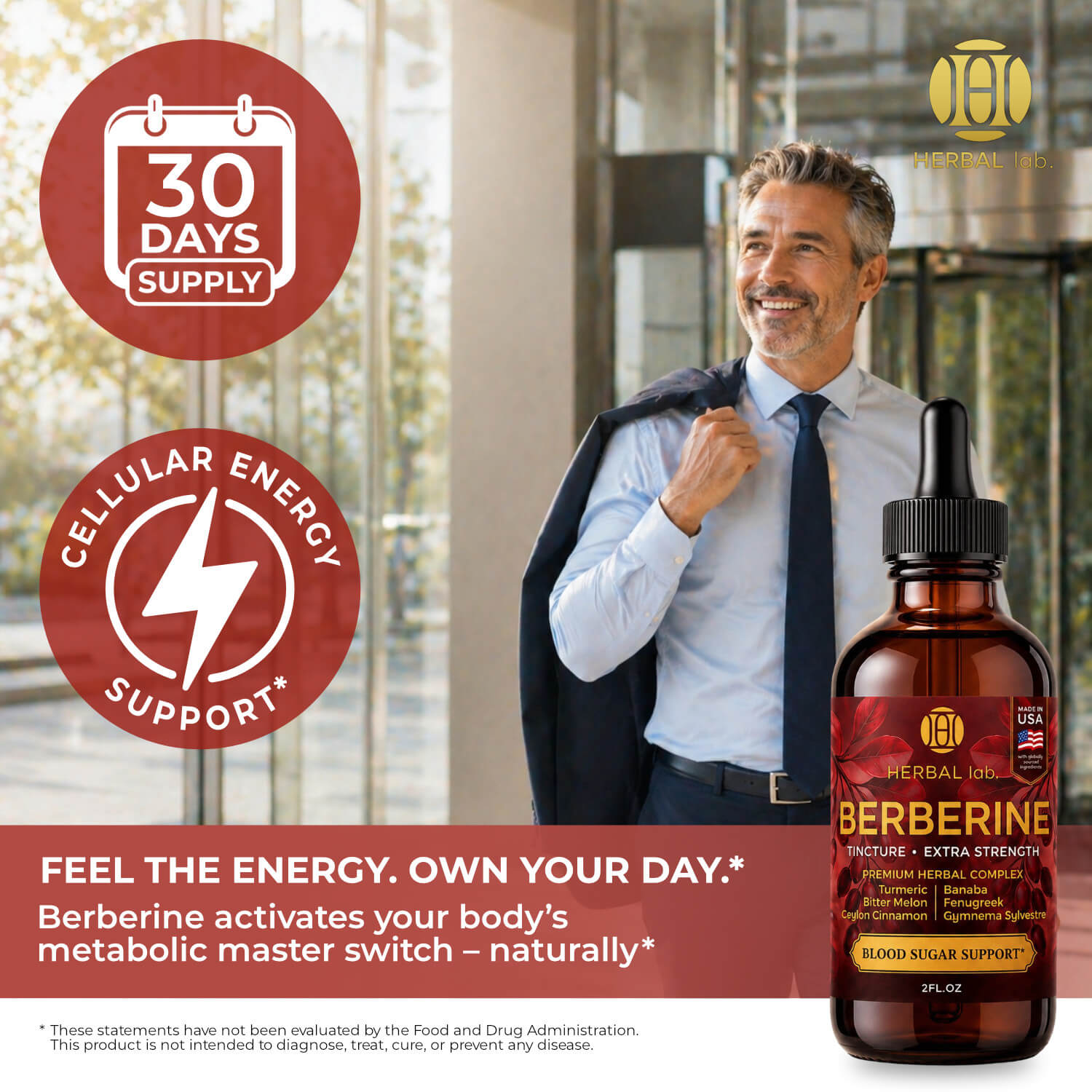 Berberine Liquid Drops - 1800mg - Extra Strength Tincture