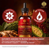 Berberine Liquid Drops with Alpha Lipoic Acid – 1500mg – Extra Strength Tincture