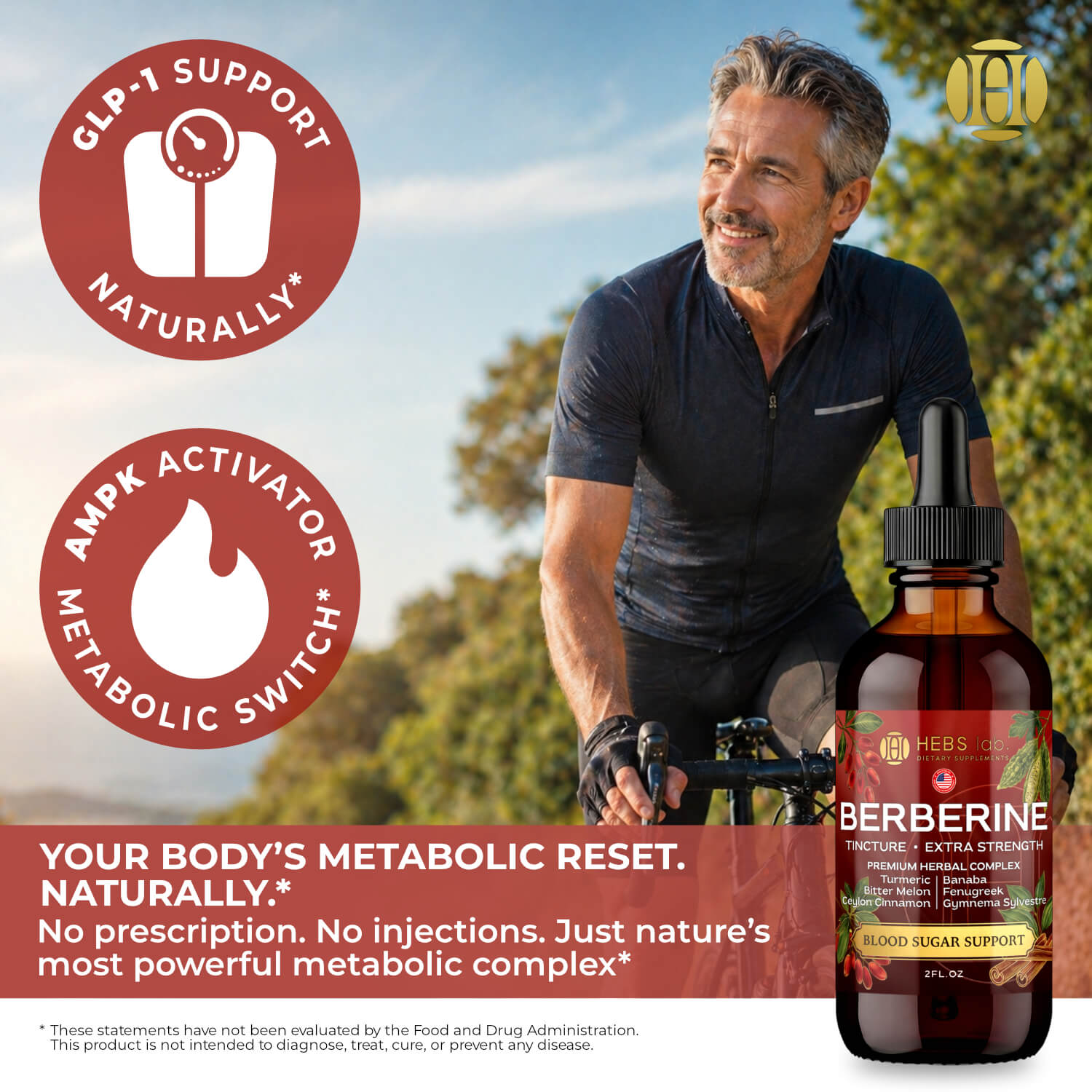 Berberine Liquid Drops with Alpha Lipoic Acid – 1500mg – Extra Strength Tincture