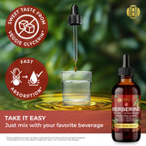 Berberine Liquid Drops with Alpha Lipoic Acid – 1500mg – Extra Strength Tincture