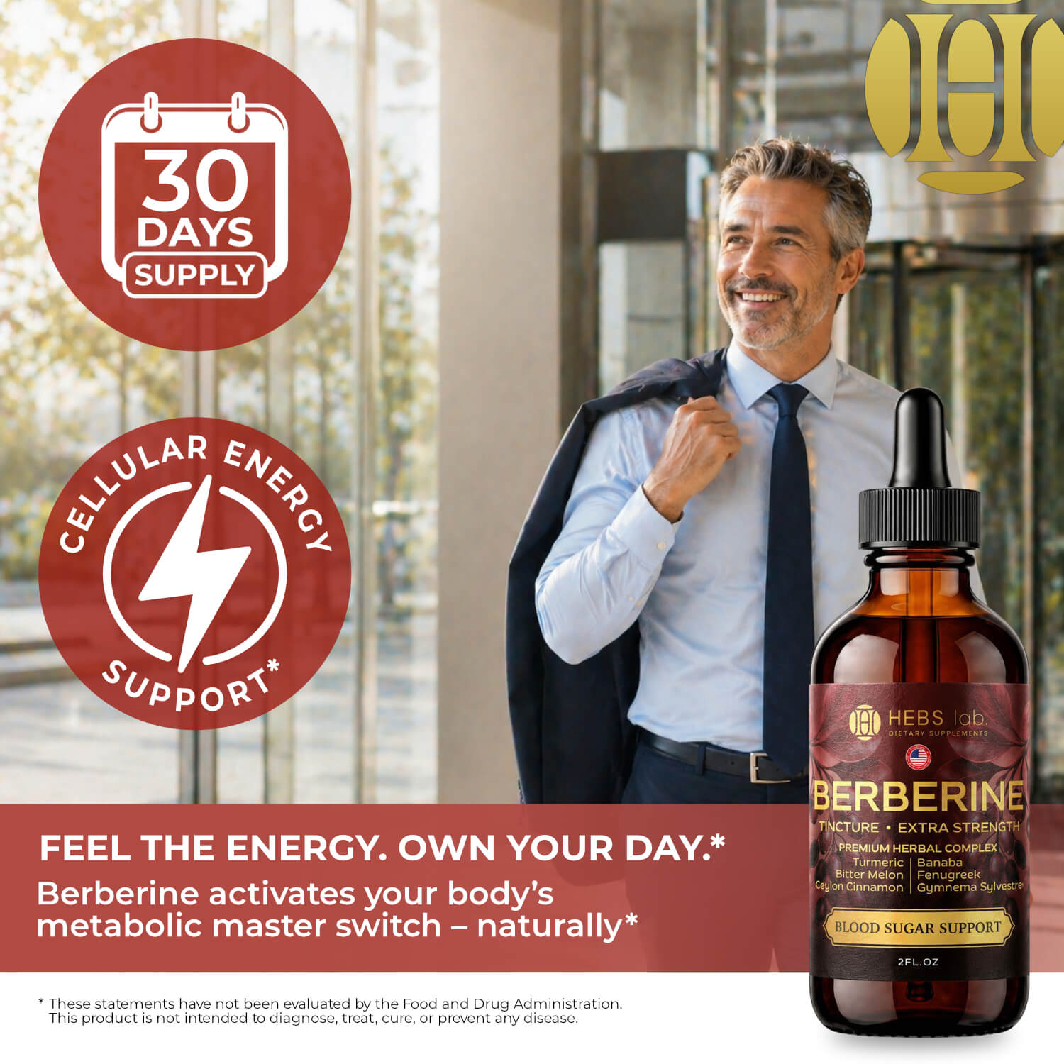 Berberine Liquid Drops - 1800mg - Extra Strength Tincture