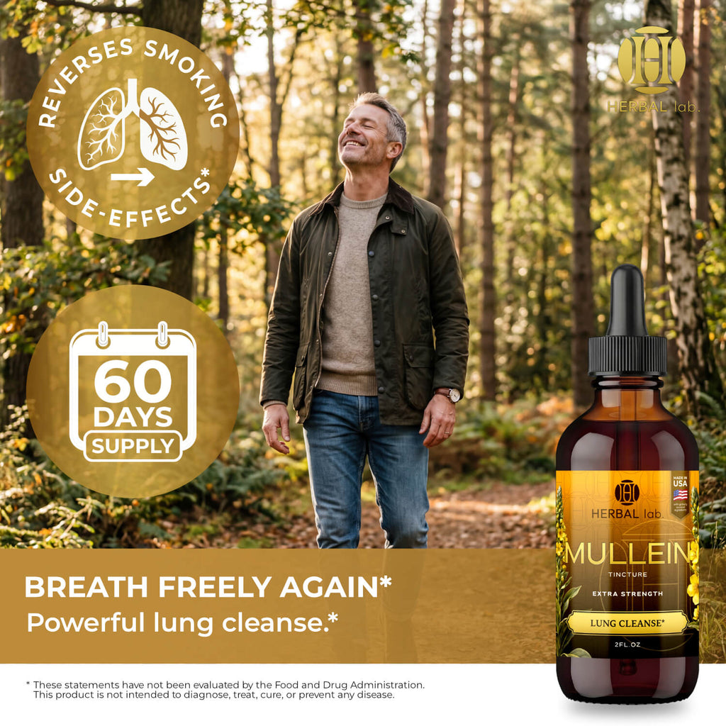 Mullein Leaf Herbal Extract - Premium Botanical Liquid Drops