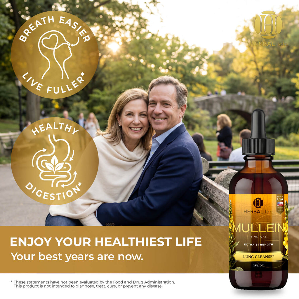 Mullein Leaf Herbal Extract - Premium Botanical Liquid Drops