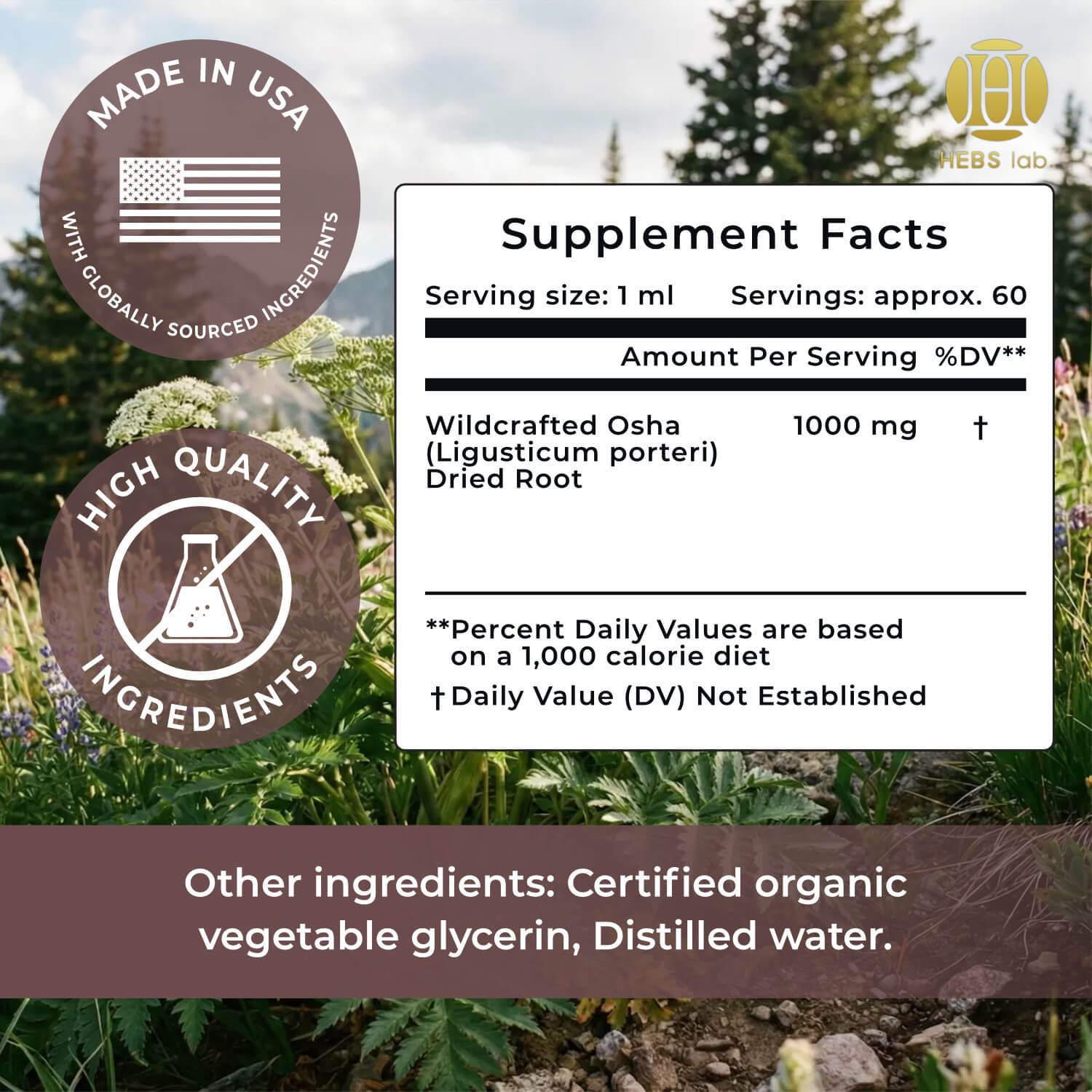 OSHA Root Tincture – Detox Herbal Supplement