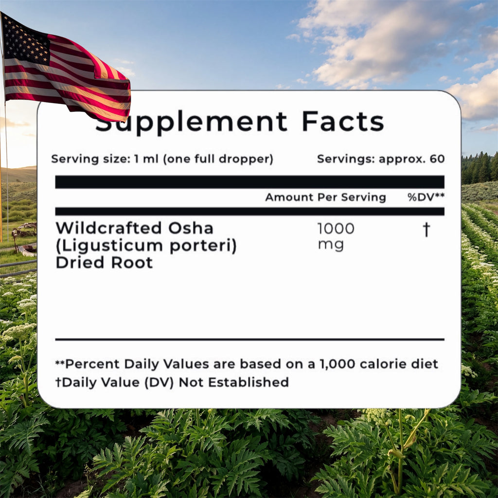 OSHA Root Tincture – Lung Detox Supplement