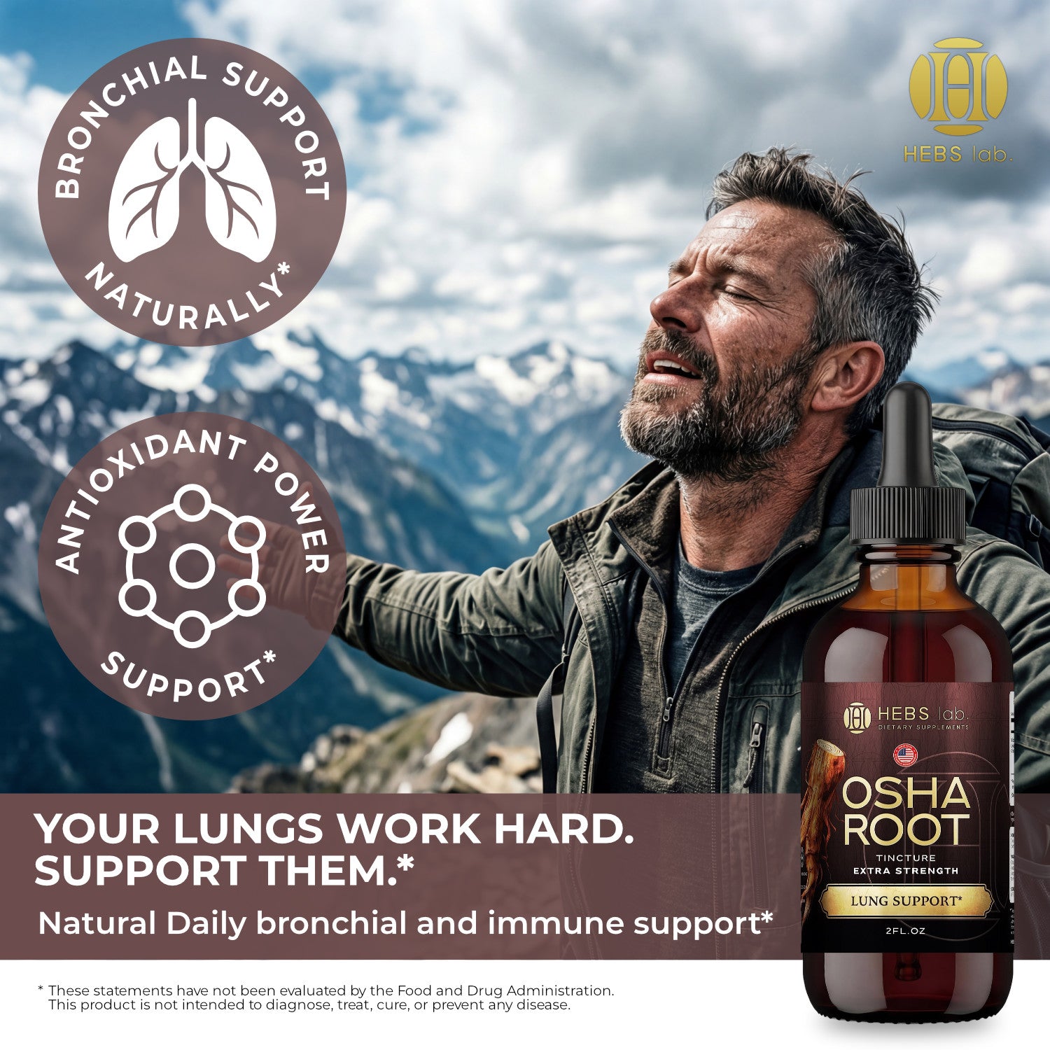 OSHA Root Tincture – Lung Detox Supplement