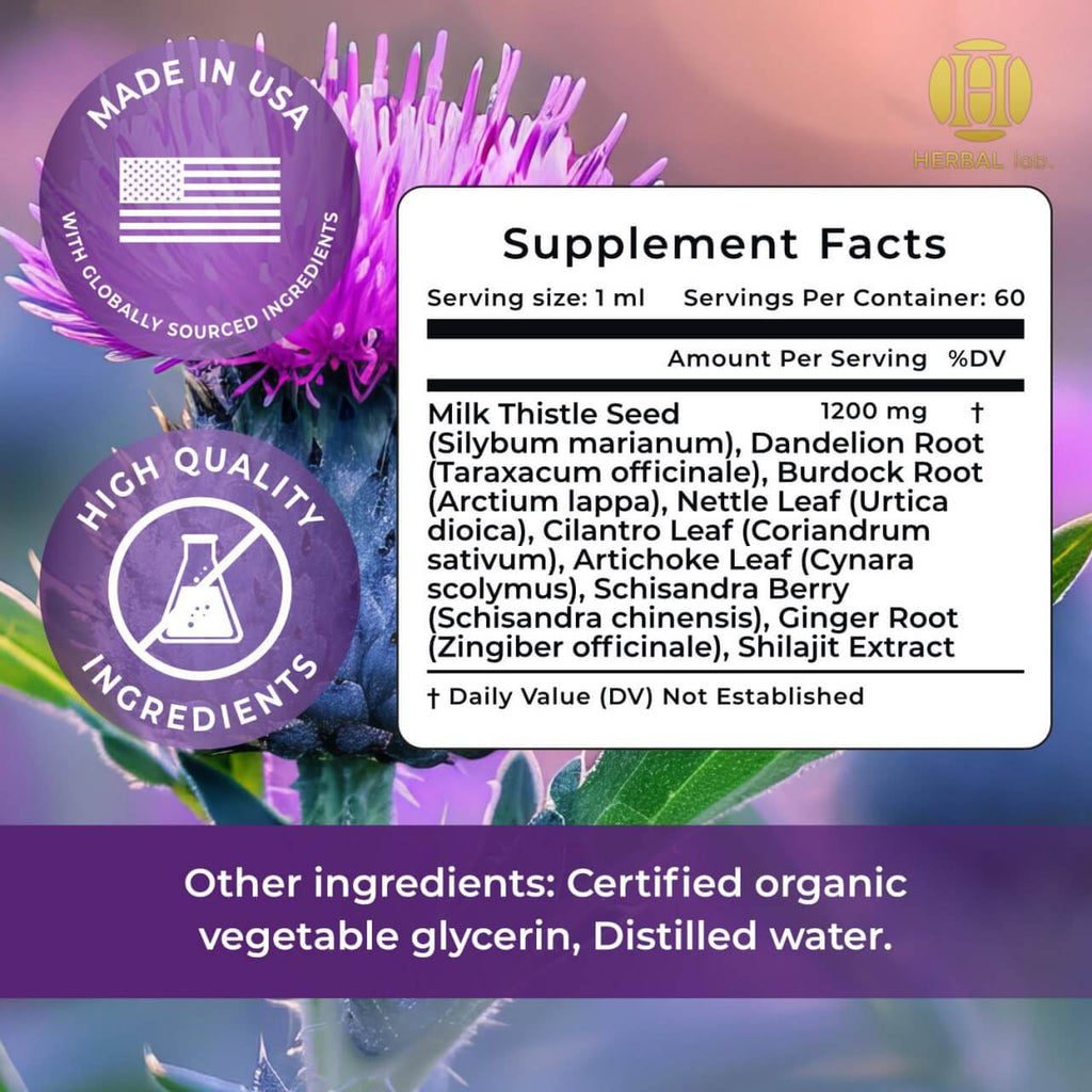 Milk Thistle & Dandelion Extra Strength Tincture