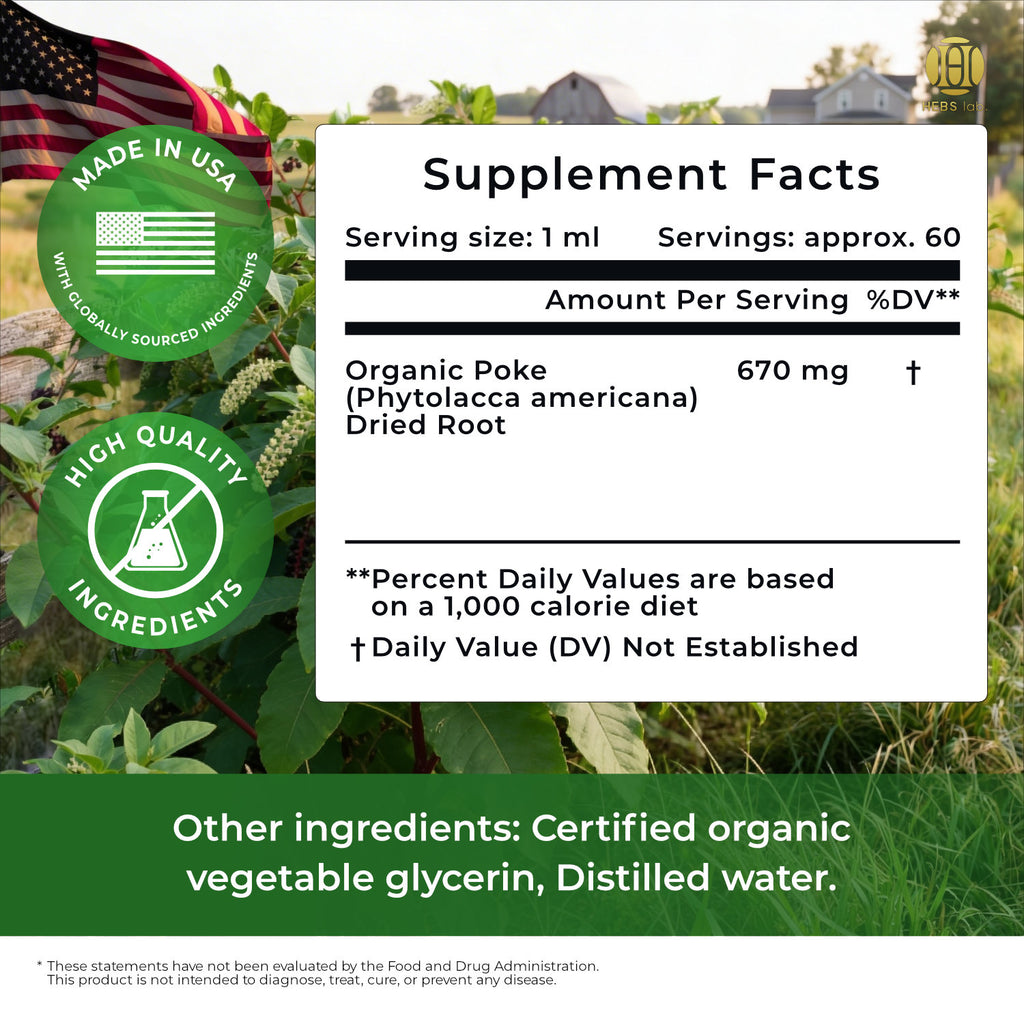 Poke Root Extract – Lymphatic Drainage Drops