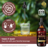 Wormwood & Black Walnut Tincture - Drops for Digestive Support and Gut Health